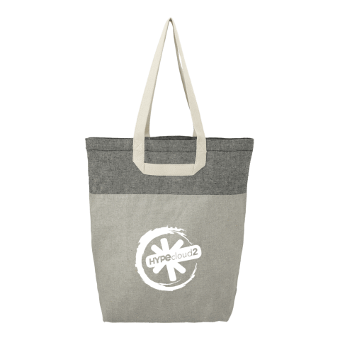 Recycled Cotton U-Handle Book Tote Standard | Natural-Black | No Imprint | not available | not available