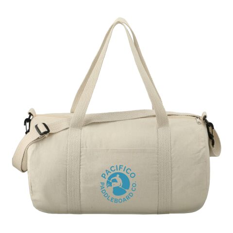 Barrel 18&quot; 5oz Cotton Canvas Duffel Bag Natural | No Imprint | not available | not available