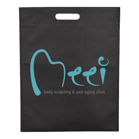 Large Freedom Heat Seal Non-Woven Tote Standard | Black | No Imprint | not available | not available