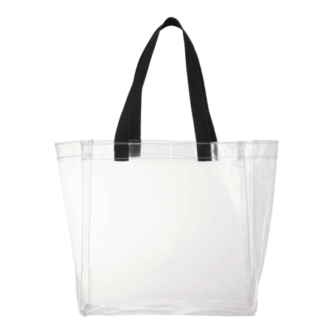 Rally Clear Stadium Tote Standard | Black | No Imprint | not available | not available