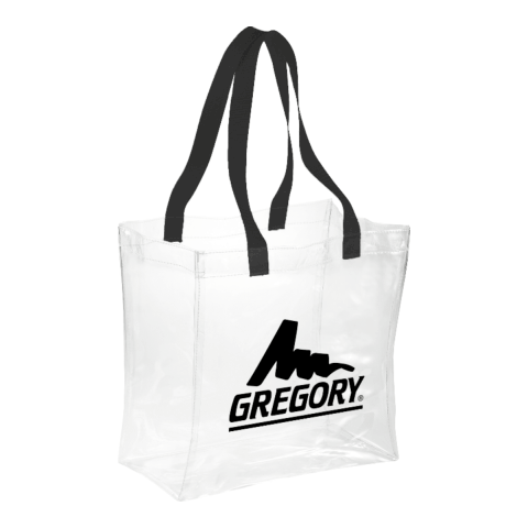 Rally Clear Stadium Tote Standard | Black | No Imprint | not available | not available