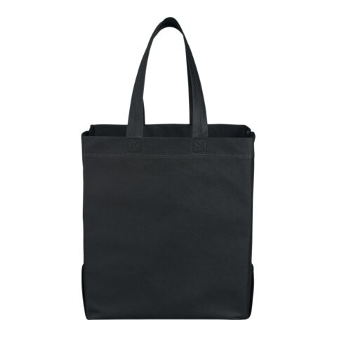 Liberty Heat Seal Non-Woven Grocery Tote Standard | Black | No Imprint | not available | not available