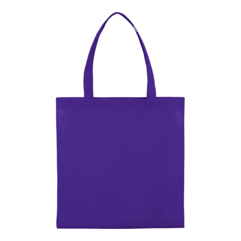 Small Zeus Non-Woven Convention Tote Standard | Purple | No Imprint | not available | not available