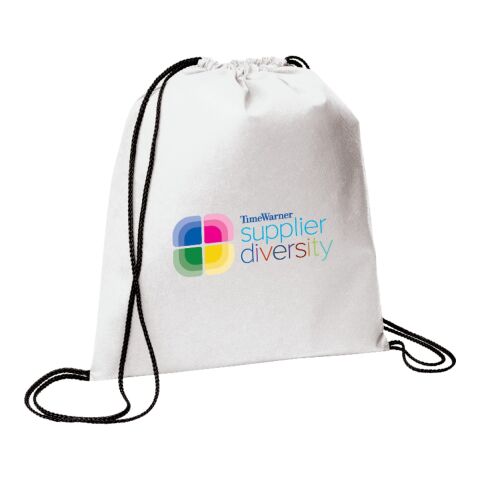Evergreen Non-Woven Drawstring Bag Standard | White | No Imprint | not available | not available