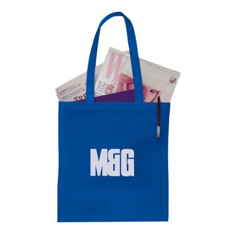 Zeus Non-Woven Convention Tote Blue | No Imprint | not available | not available
