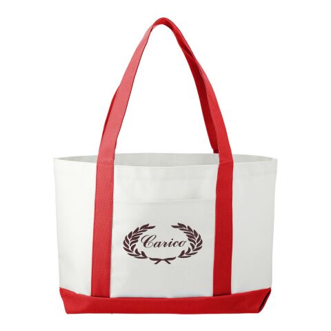 Large Boat Tote Standard | White-Red White | No Imprint | not available | not available