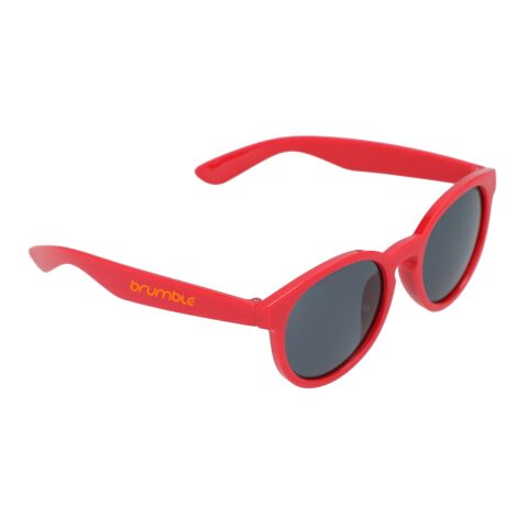 Rhodri rPET Round Sunglasses Standard | Red | No Imprint | not available | not available