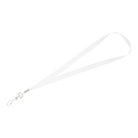 Full Color 3/4&quot; Lanyard w/ Hook White | No Imprint | not available | not available