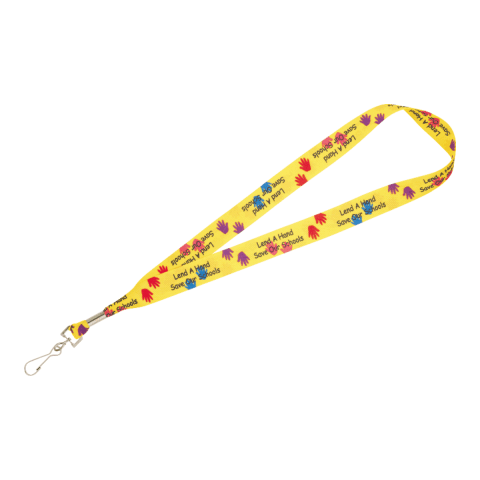Full Color 1&quot; Lanyard w/ Hook White | No Imprint | not available | not available