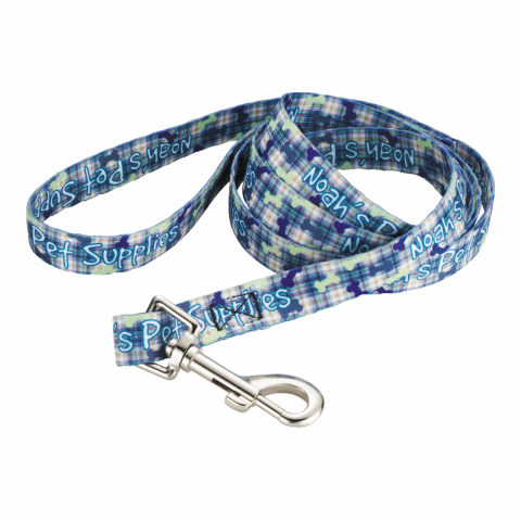 Full Color 3/4&quot; Wide Premium Pet Leash White | No Imprint | not available | not available