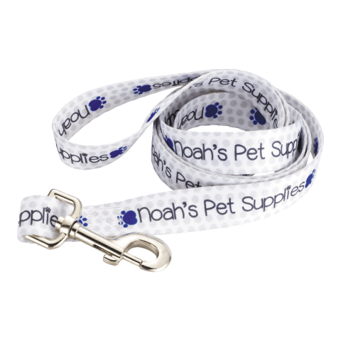 Full Color 1&quot; Wide Premium Pet Leash White | No Imprint | not available | not available