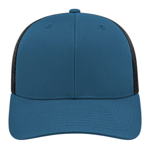 Cap America Premium Trucker Mesh Back Cap Black-Black | No Imprint | not available | not available