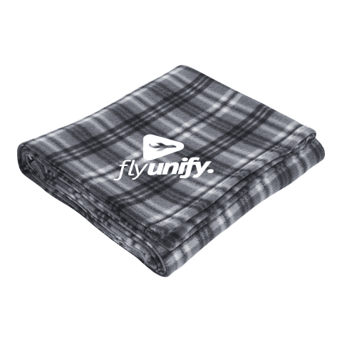 Plaid Fleece Blanket Black | No Imprint | not available | not available