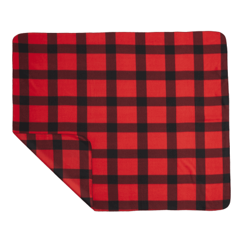 Buffalo Plaid Fleece Blanket Standard | Red-Black | No Imprint | not available | not available