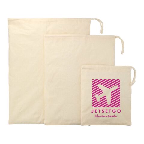 5oz. Cotton 3pc Travel Pouches Standard | Natural | No Imprint | not available | not available