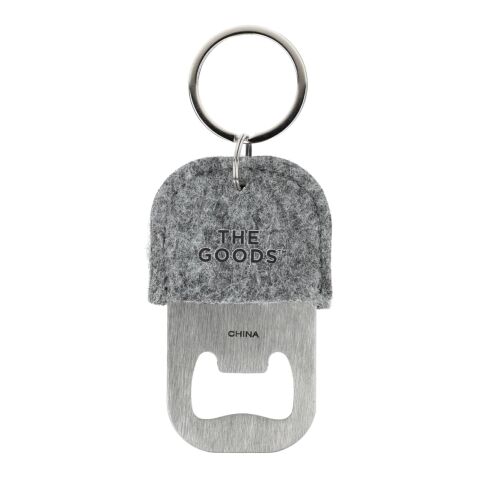 The Goods Recycled Felt Bottle Opener Standard | Gray | No Imprint | not available | not available