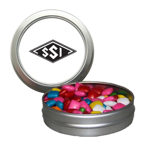Candy Window Tin Short Round