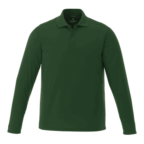 Men&#039;s MORI Long Sleeve Polo Forest Green | M | No Imprint | not available | not available