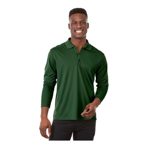 Men&#039;s MORI Long Sleeve Polo Standard | Forest Green | XL | No Imprint | not available | not available