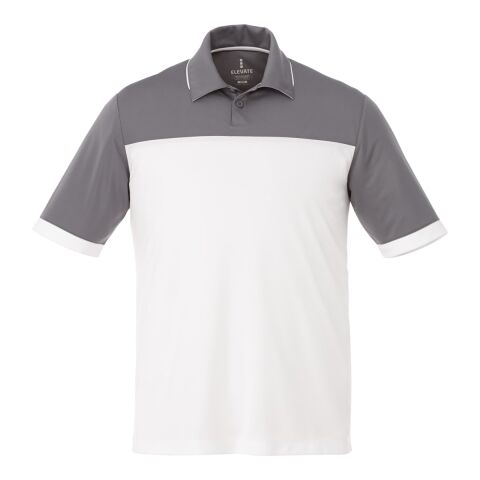 Men&#039;s MACK Short Sleeve Polo Standard | Steel Grey-White | 3XL | No Imprint | not available | not available