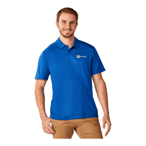 Men&#039;s AMOS Eco SS Polo Standard | Metro Blue Heather | 3XL | No Imprint | not available | not available