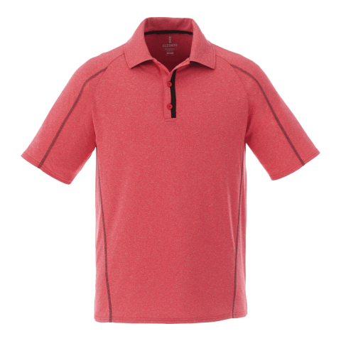 Men&#039;s MACTA Short Sleeve Polo Standard | Team Red Heather-Black Smoke | M | No Imprint | not available | not available