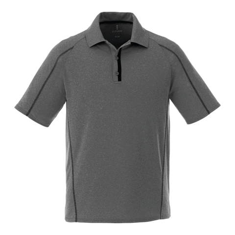Men&#039;s MACTA Short Sleeve Polo Standard | Heather Dk Charcoal-Black Smoke | M | No Imprint | not available | not available