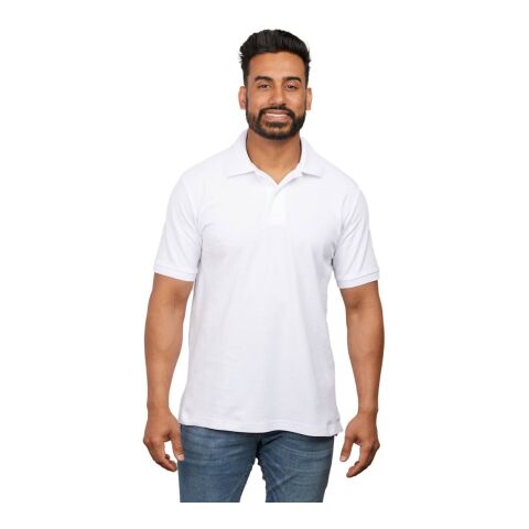 PALO Short Sleeve 100% Cotton Pique Polo - Men's Standard | White | 2XL | No Imprint | not available | not available