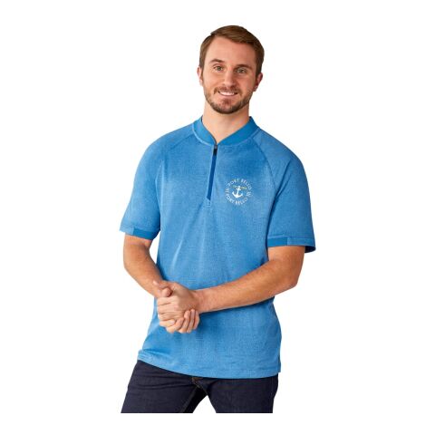 Men's KINPORT SS Stand Collar Polo Standard | Blue | L | No Imprint | not available | not available