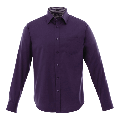 Men&#039;s CROMWELL Long Sleeve Shirt Standard | Dark Plum | L | No Imprint | not available | not available