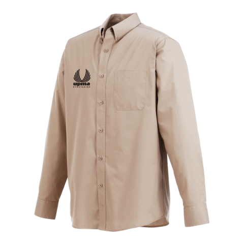 Men&#039;s PRESTON Long Sleeve Shirt Standard | Tan | 2XL | No Imprint | not available | not available
