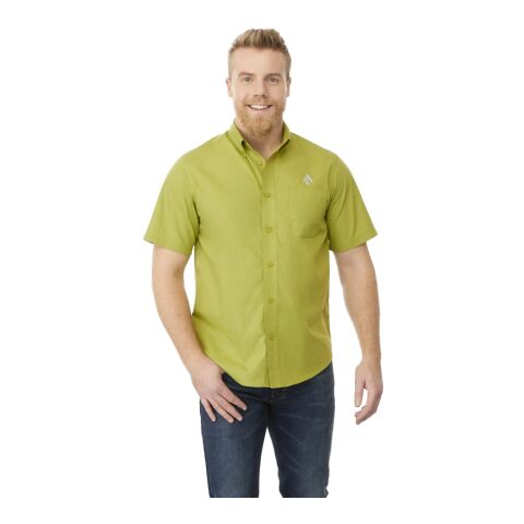 Men&#039;s COLTER Short Sleeve Shirt Standard | Dark Citron Green | M | No Imprint | not available | not available