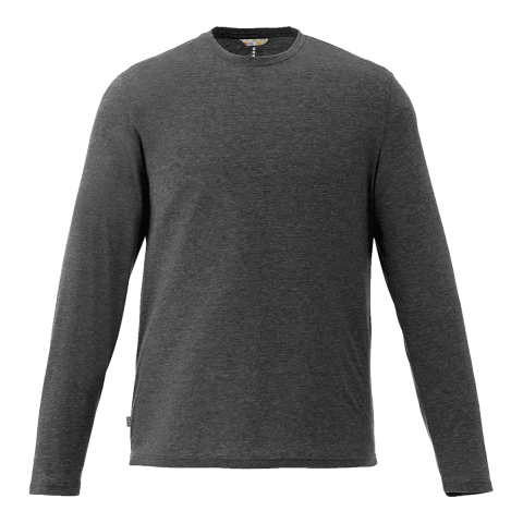 Men&#039;s Holt Long Sleeve Tee Heather Dark Charcoal | S | No Imprint | not available | not available