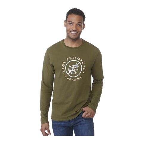 Men&#039;s Organic Cotton Longsleeve Tee Standard | Olive | L | No Imprint | not available | not available