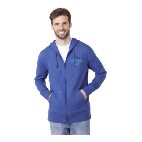 Men&#039;s ARGUS Eco Fleece Full Zip Hoody Standard | New Royal Heather | XL | No Imprint | not available | not available