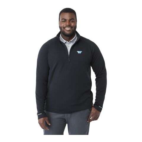 Men&#039;s ASGARD Eco Knit Quarter Zip Standard | Black | XL | No Imprint | not available | not available