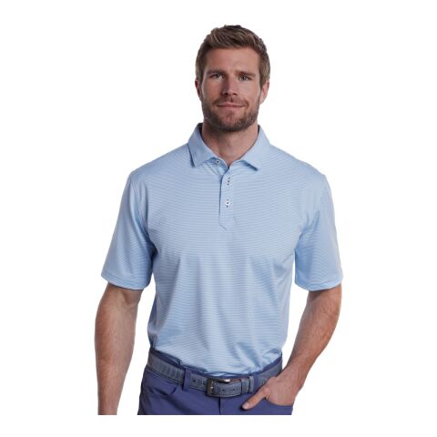 STITCH® Atlantic Stripe Polo Shirt - Men&#039;s Standard | Blue | 2XL | No Imprint | not available | not available