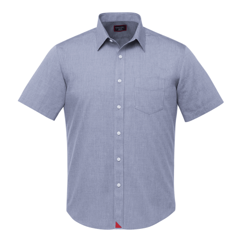 Petrus Wrinkle-Free Short Sleeve Shirt - Men&#039;s Standard | Navy | XL | Embroidery | SLEEVE, Horizontal, - Centered on Left sleeve Bicep | 3.00 Inches × 1.75 Inches