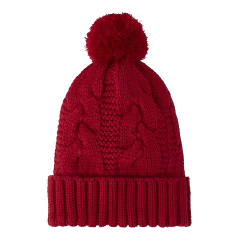 Unisex DIVERGENT Knit Pom Beanie Standard | Red | OSFA | No Imprint | not available | not available
