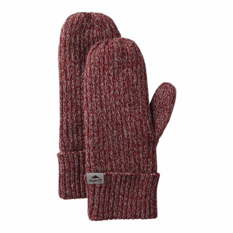 Unisex WOODLAND Roots73 Knit Mitts Standard | Dark Red Heather | S | No Imprint | not available | not available