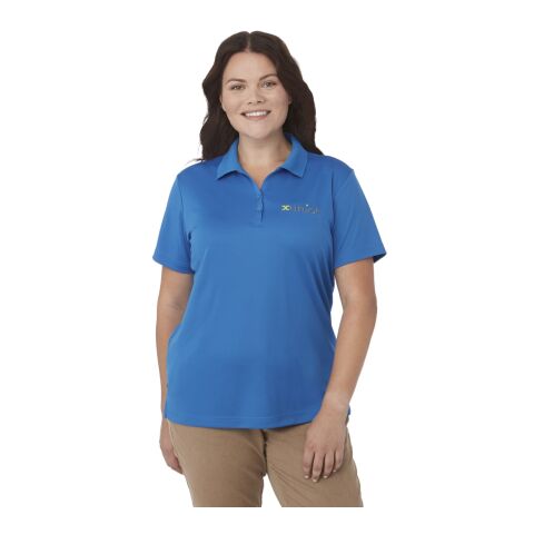 Women's MORENO TEXT MICRO SS POLO Blue | M