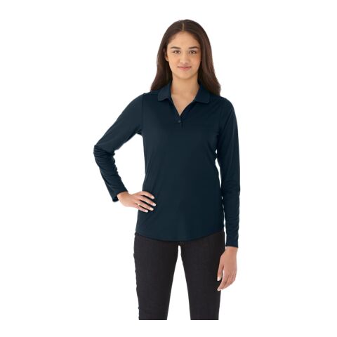 Women&#039;s Mori Long Sleeve Polo Standard | Navy | M | No Imprint | not available | not available