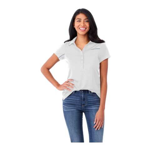 Women&#039;s WILCOX SS Polo Standard | White-Steel Grey | L | No Imprint | not available | not available