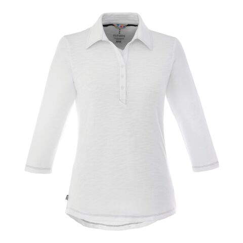 Women&#039;s TIPTON Three Qtr Slv Polo Standard | White | XS | No Imprint | not available | not available