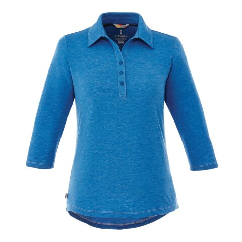 Women's TIPTON Three Qtr Slv Polo Blue | L