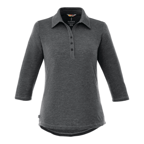 Women&#039;s TIPTON Three Qtr Slv Polo Standard | Charcoal | S | No Imprint | not available | not available