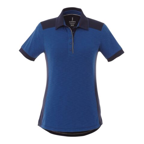 Women&#039;s LARAMIE Short Sleeve Polo Standard | Metro Blue-Vintage Navy | XL | No Imprint | not available | not available