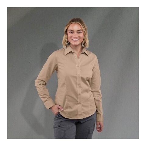 Women&#039;s WILSHIRE Long Sleeve Shirt Standard | Desert Khaki | M | No Imprint | not available | not available