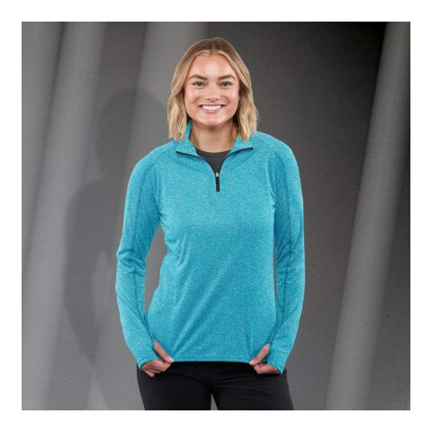 Women&#039;s TAZA Knit Quarter Zip Standard | Aspen Heather | L | No Imprint | not available | not available