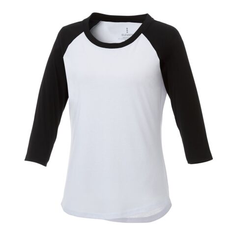 Women&#039;s DAKOTA Three Quarter Tee Standard | Black-White | S | No Imprint | not available | not available
